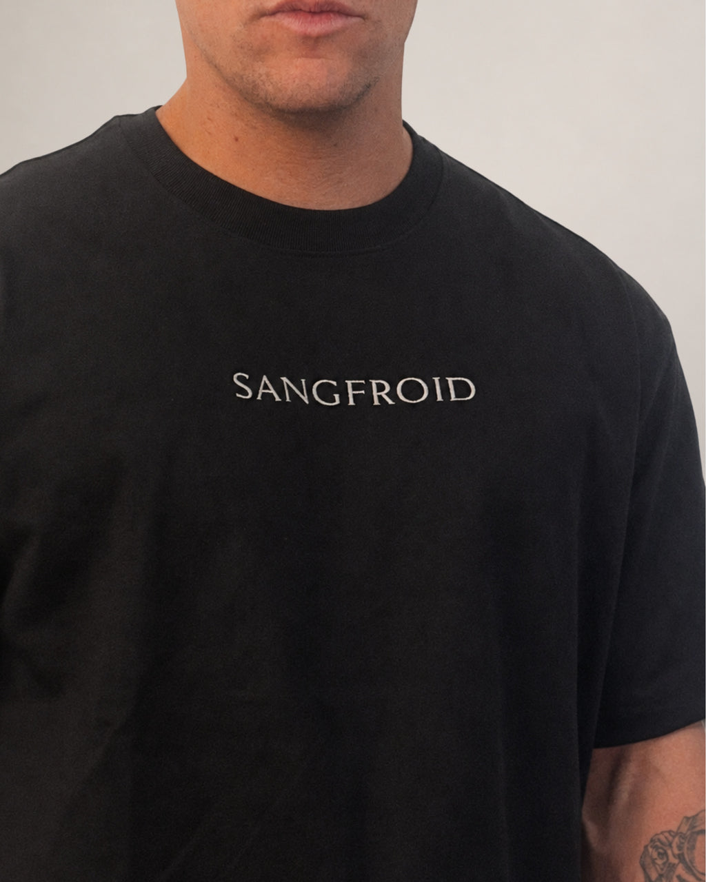SF Box Tee | T-shirt coupe boxy (noir)