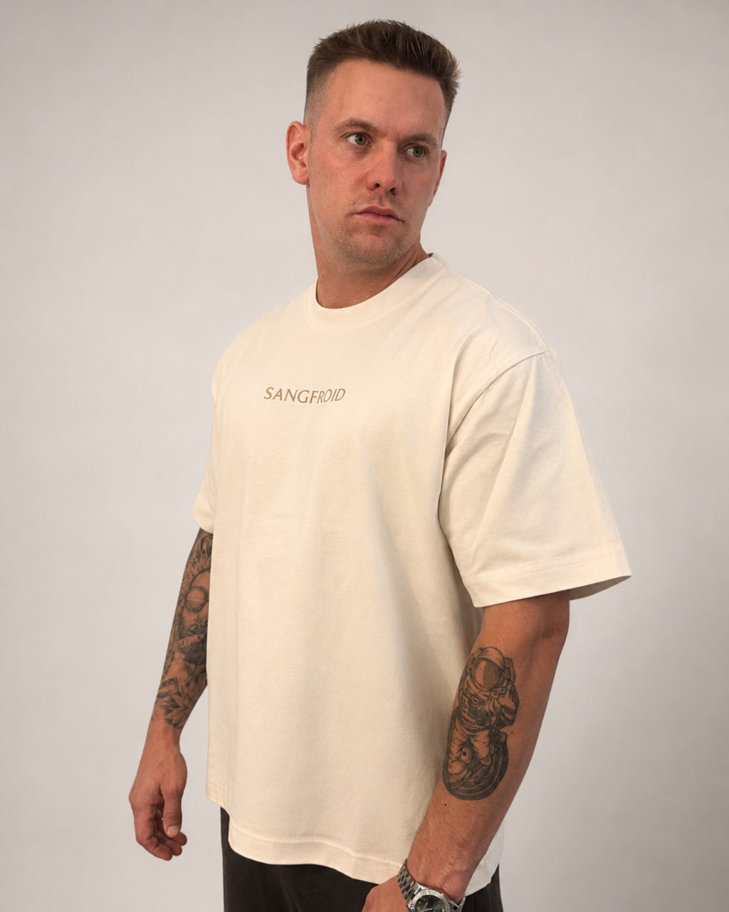 SF Box Tee | T-shirt coupe boxy (écru)