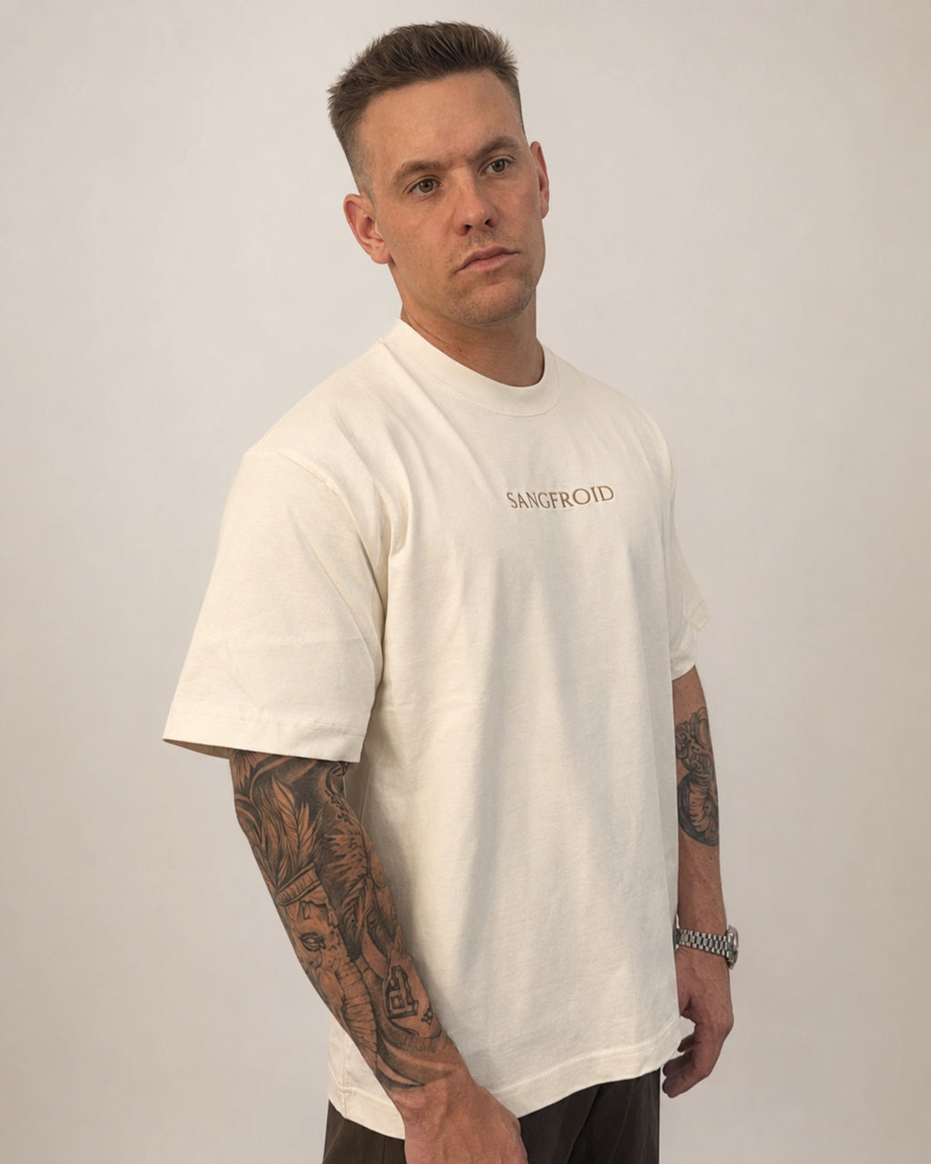 SF Box Tee | T-shirt coupe boxy (écru)
