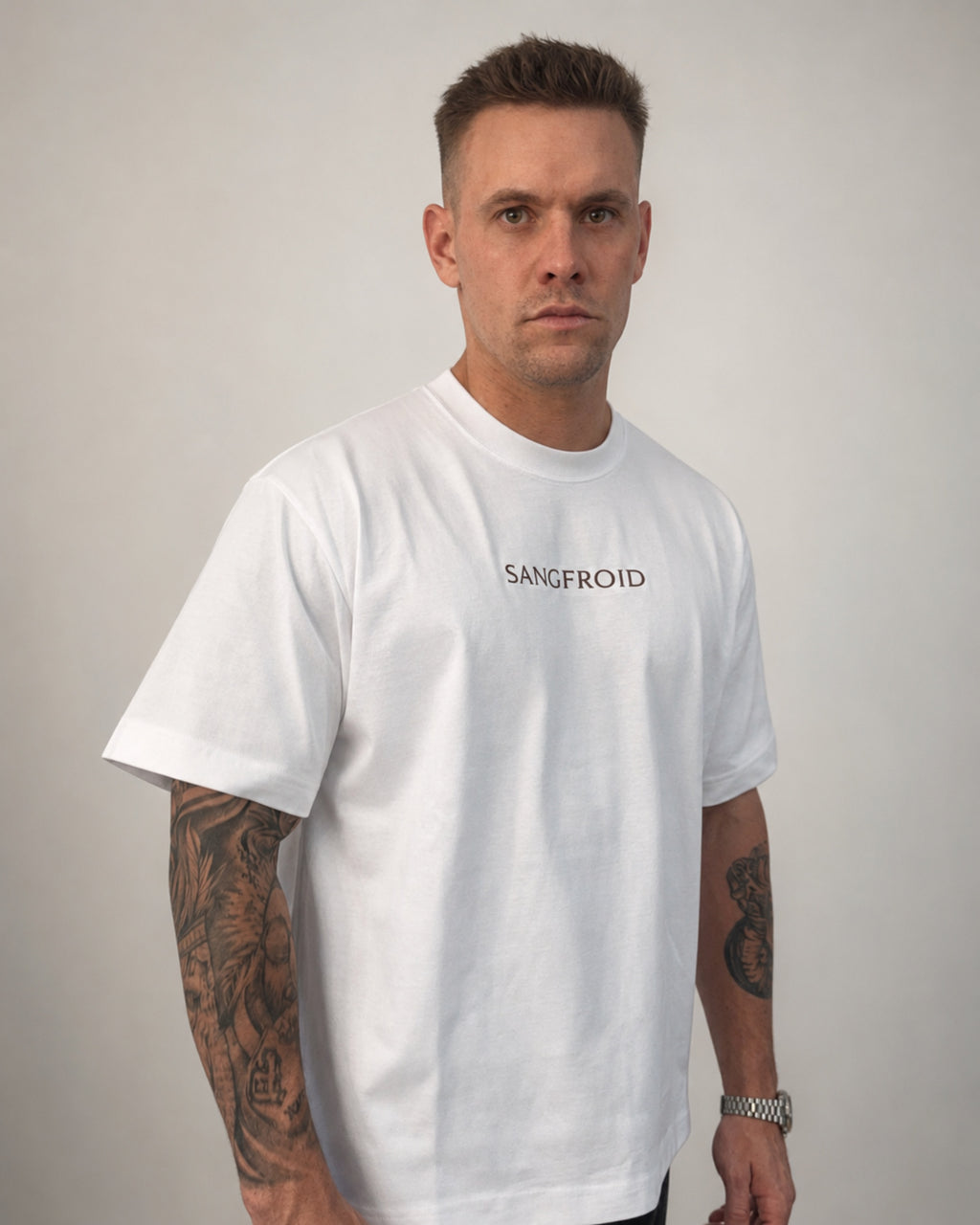SF Box Tee | T-shirt coupe boxy (blanc)