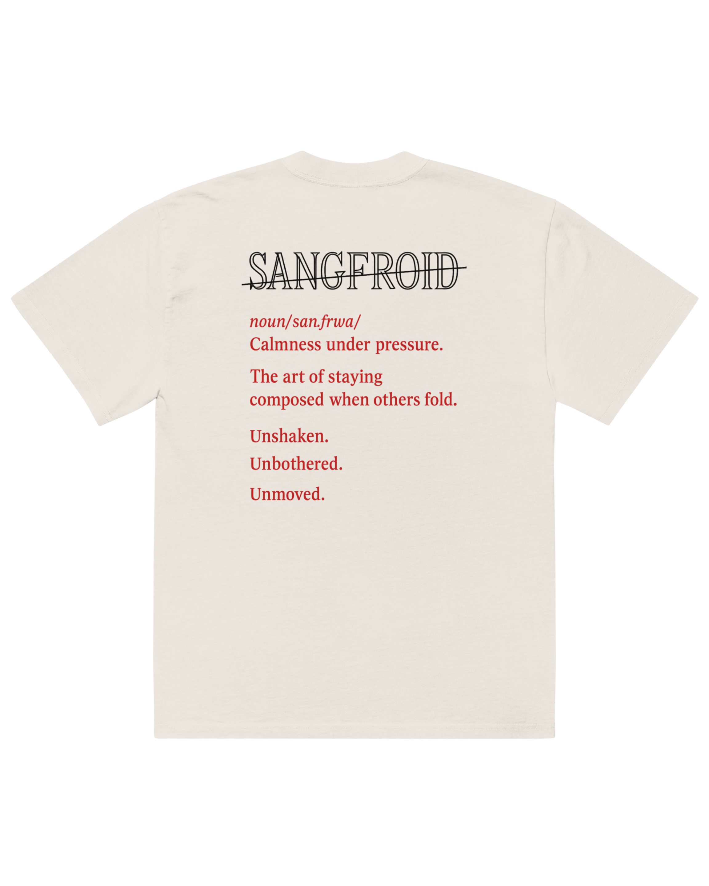 Coldblooded | Oversized Tee (Faded Bone)