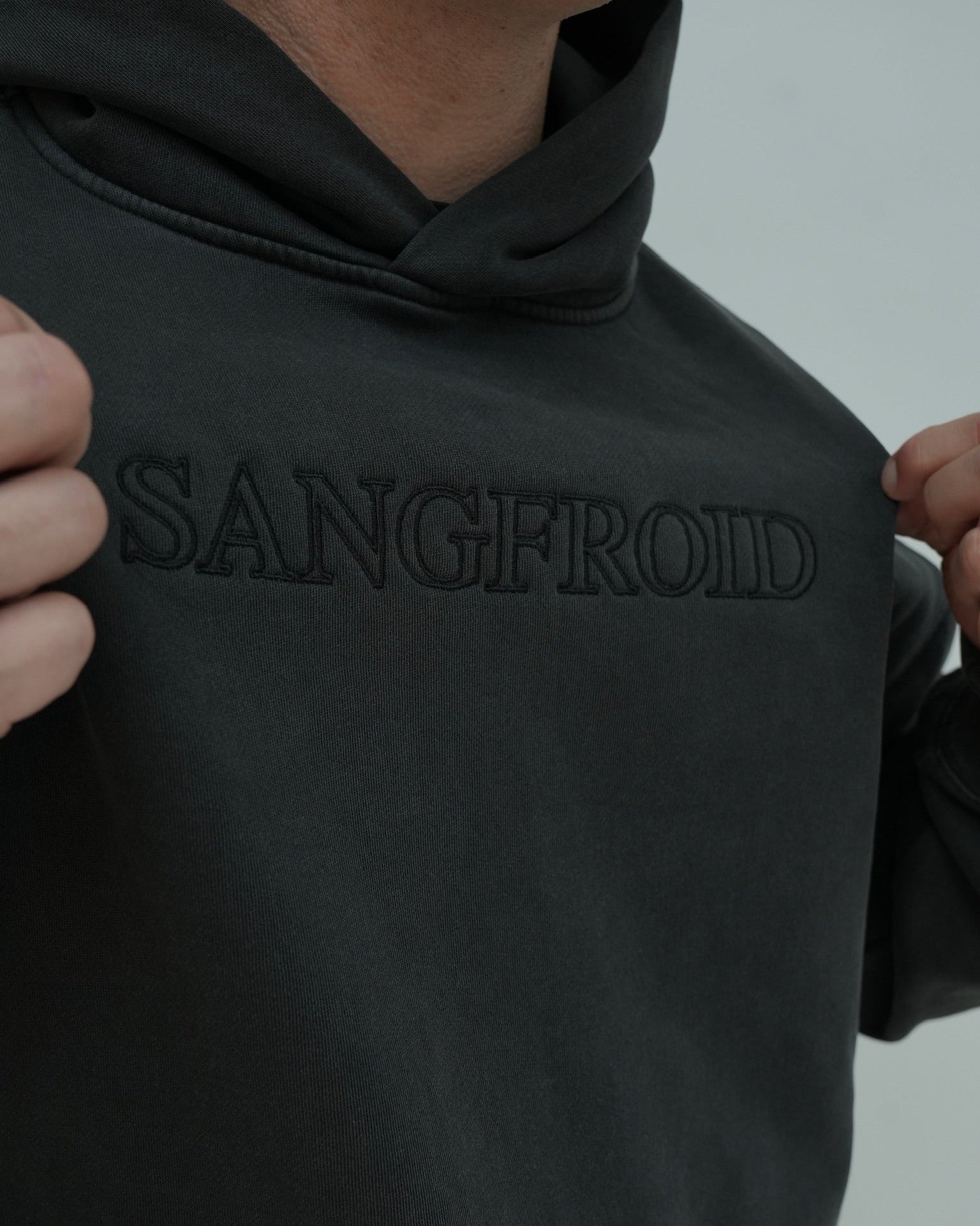 Gravé | Men's Hoodie (Faded Black)