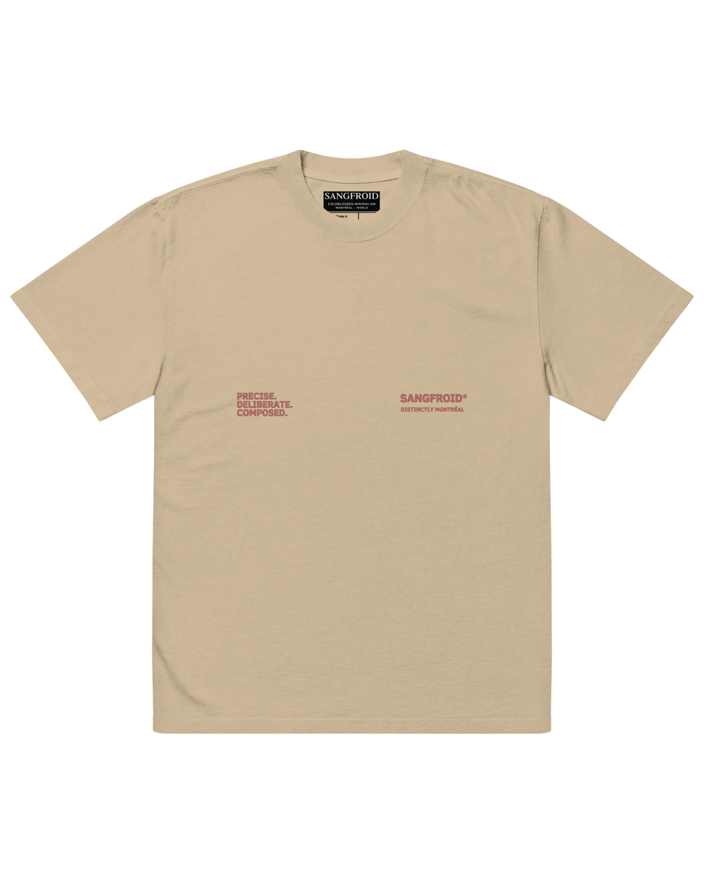 Distinctly MTL | Oversized Tee (Faded Khaki)
