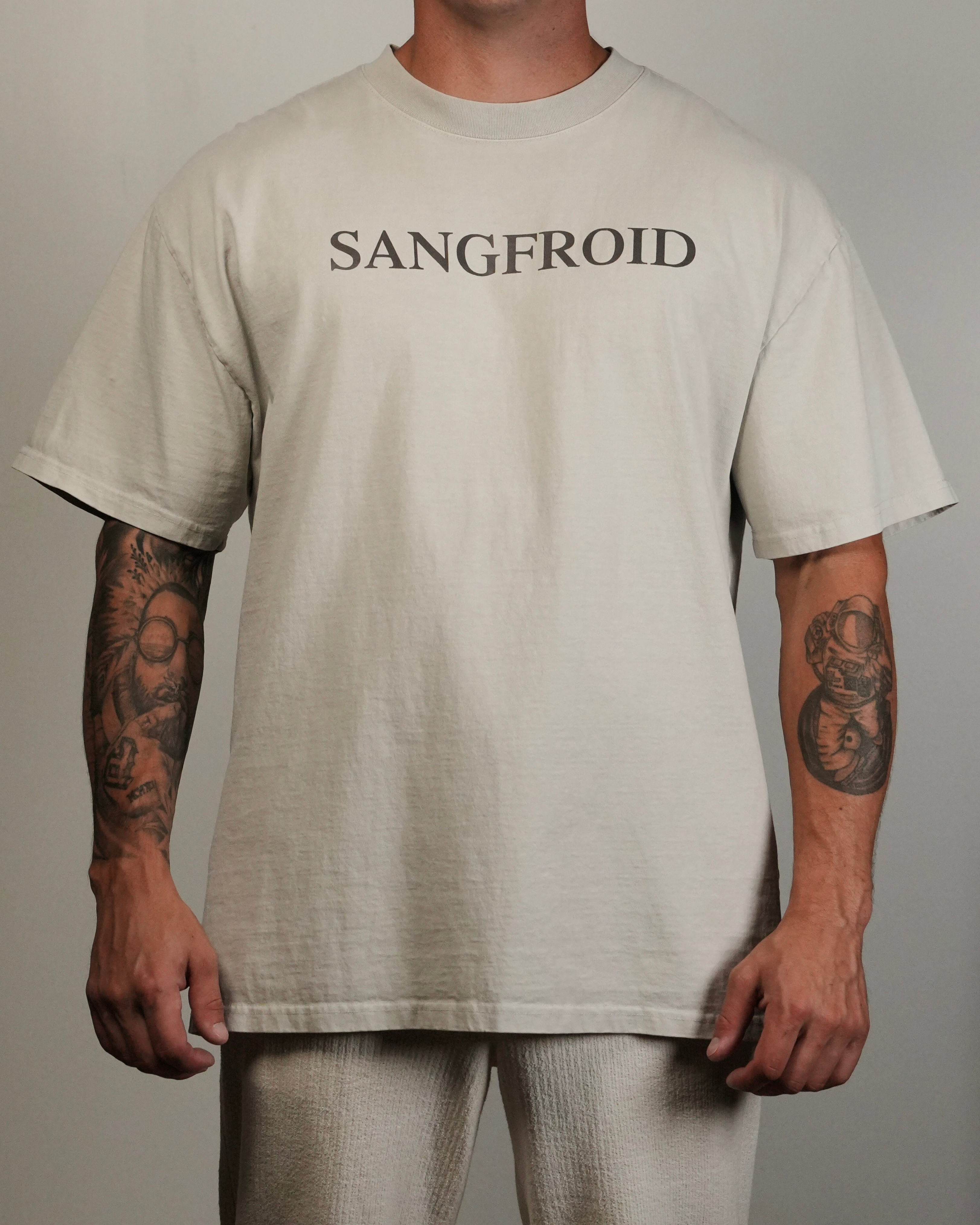 SF Classic | Oversized Tee (Faded Bone)