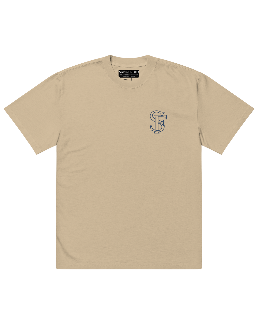 SF Minimalism | Oversized Tee (Faded Khaki)