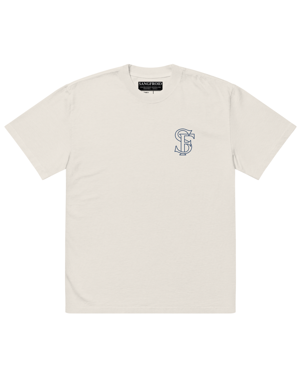 SF Minimalism | Oversized Tee (Faded Bone)