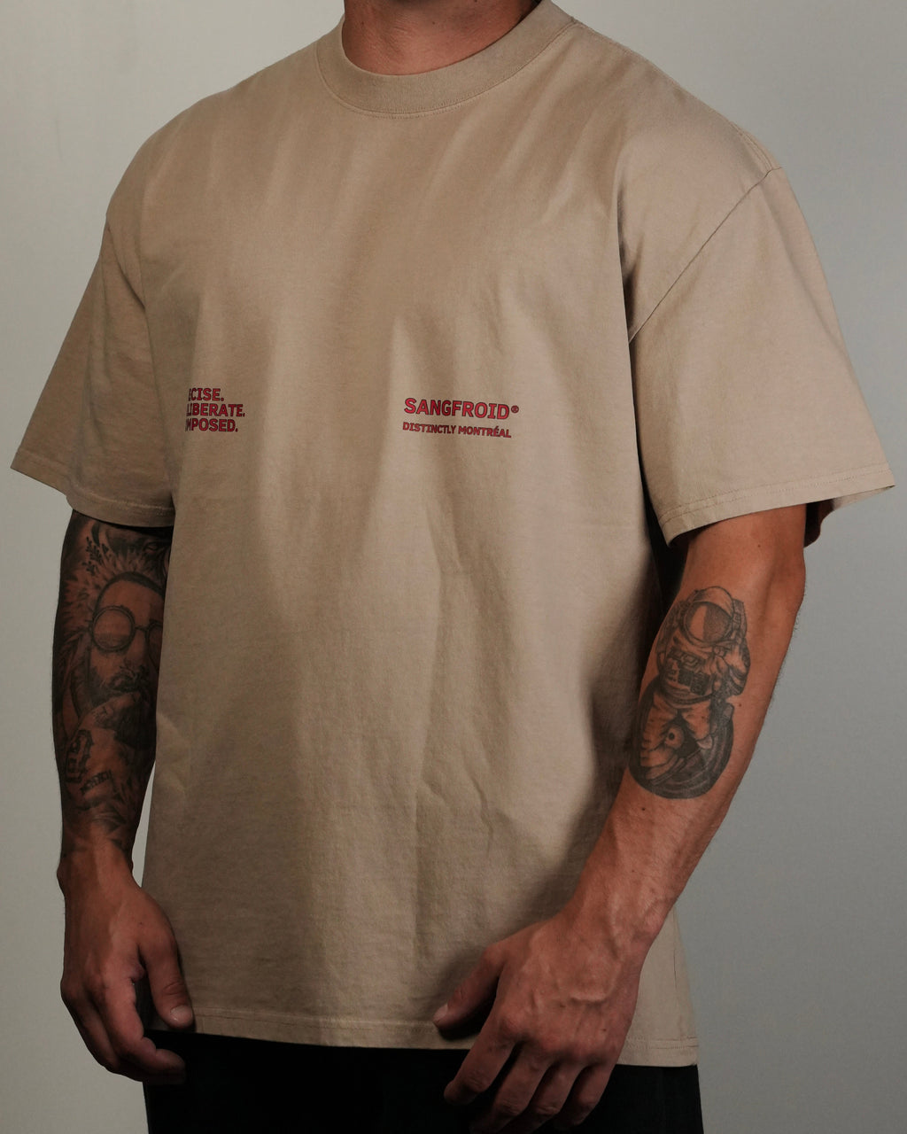 Distinctly MTL | Oversized Tee (Faded Khaki)