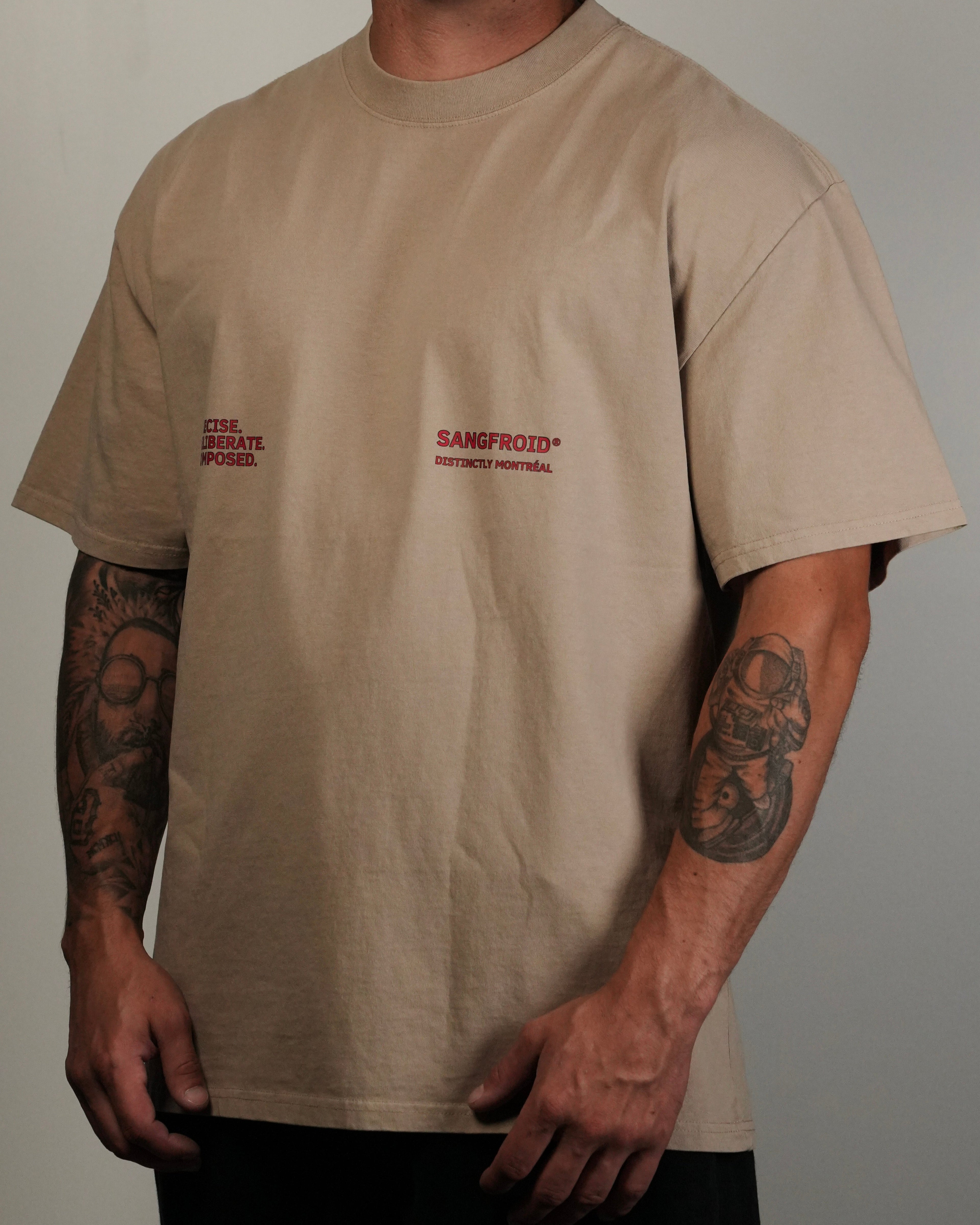 Distinctly MTL | Oversized Tee (Faded Khaki)