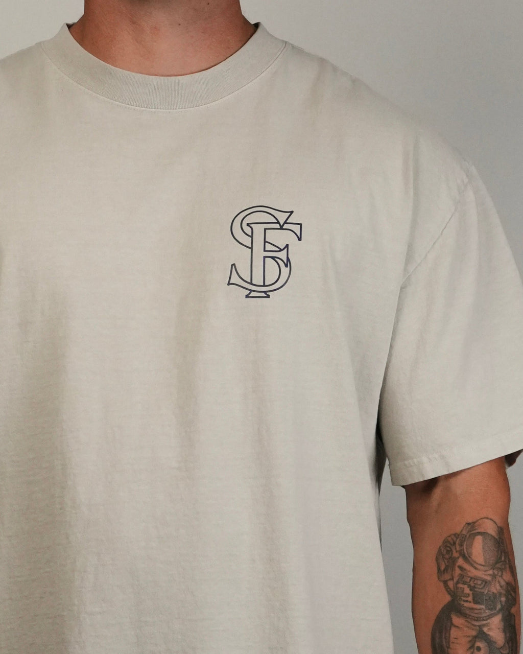 SF Minimalism | Oversized Tee (Faded Bone)