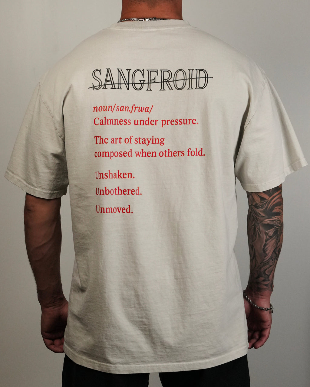 Coldblooded | Oversized Tee (Faded Bone)