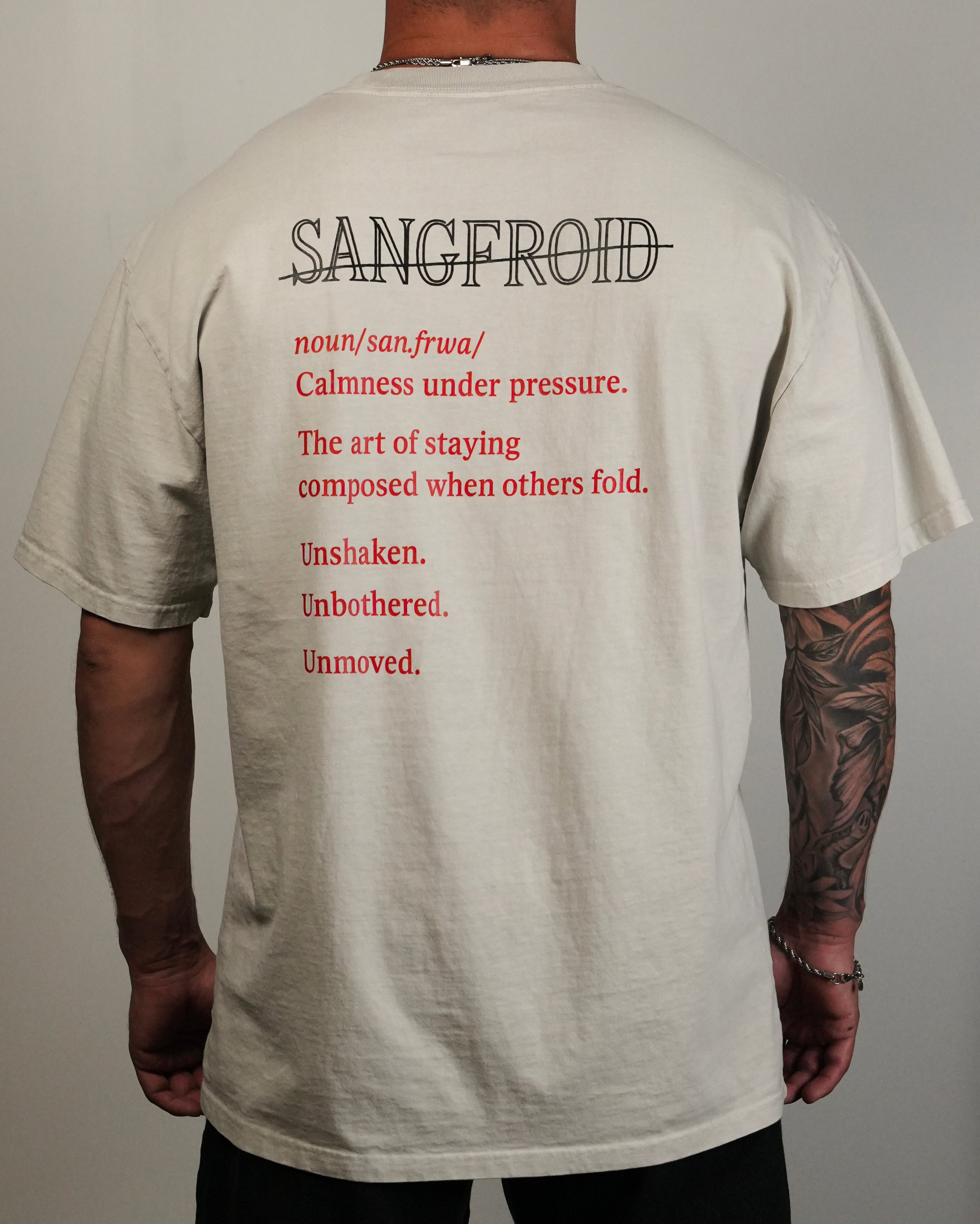 Coldblooded | Oversized Tee (Faded Bone)