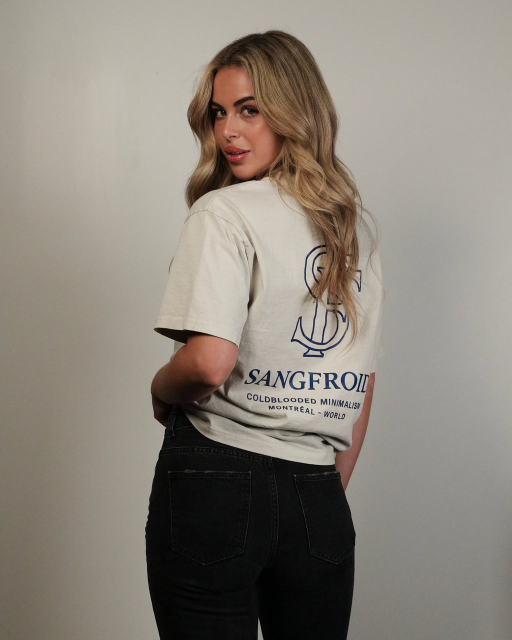 SF Minimalism | Oversized Tee (Faded Bone)