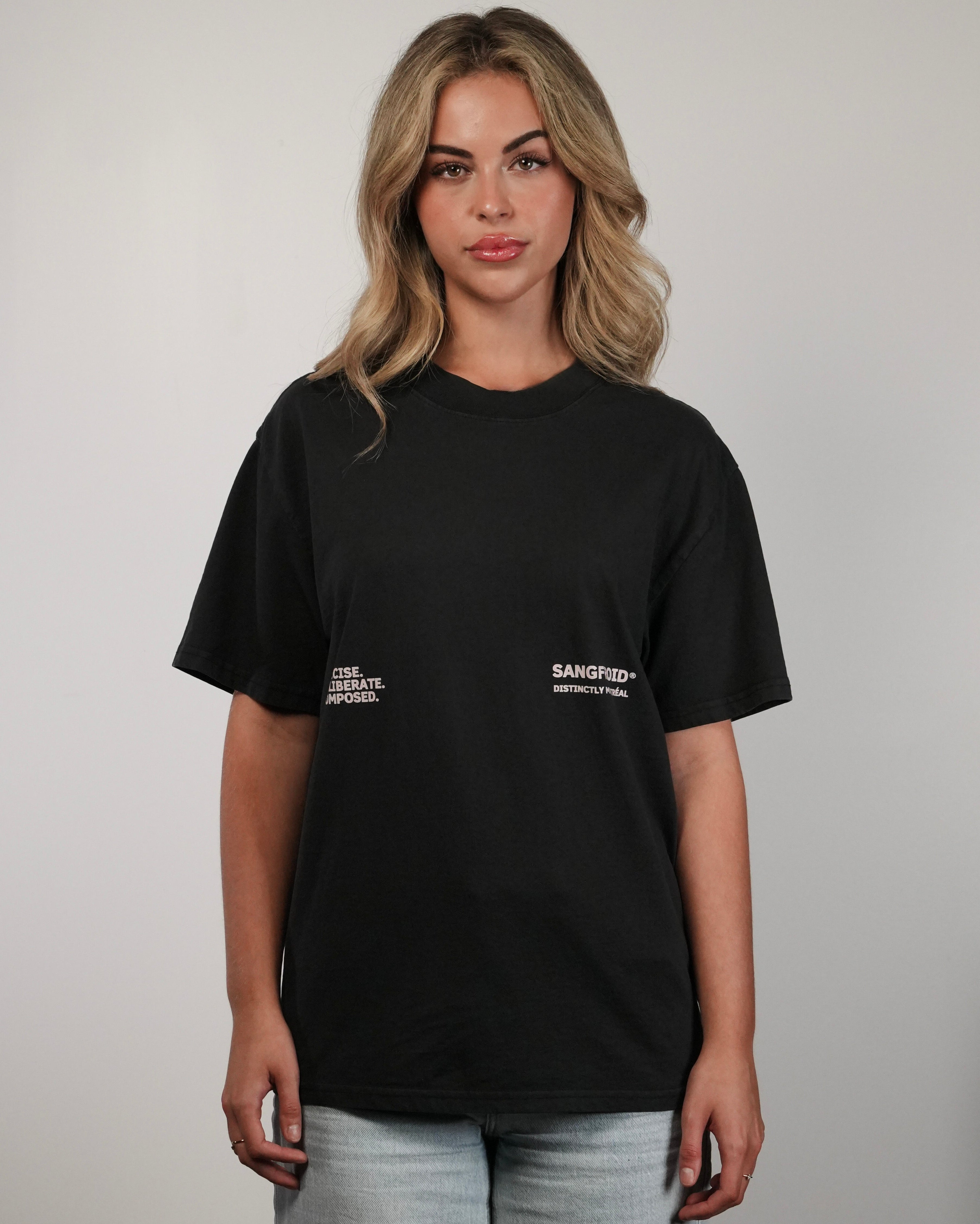 Distinctly MTL | Oversized Tee (Faded Black)
