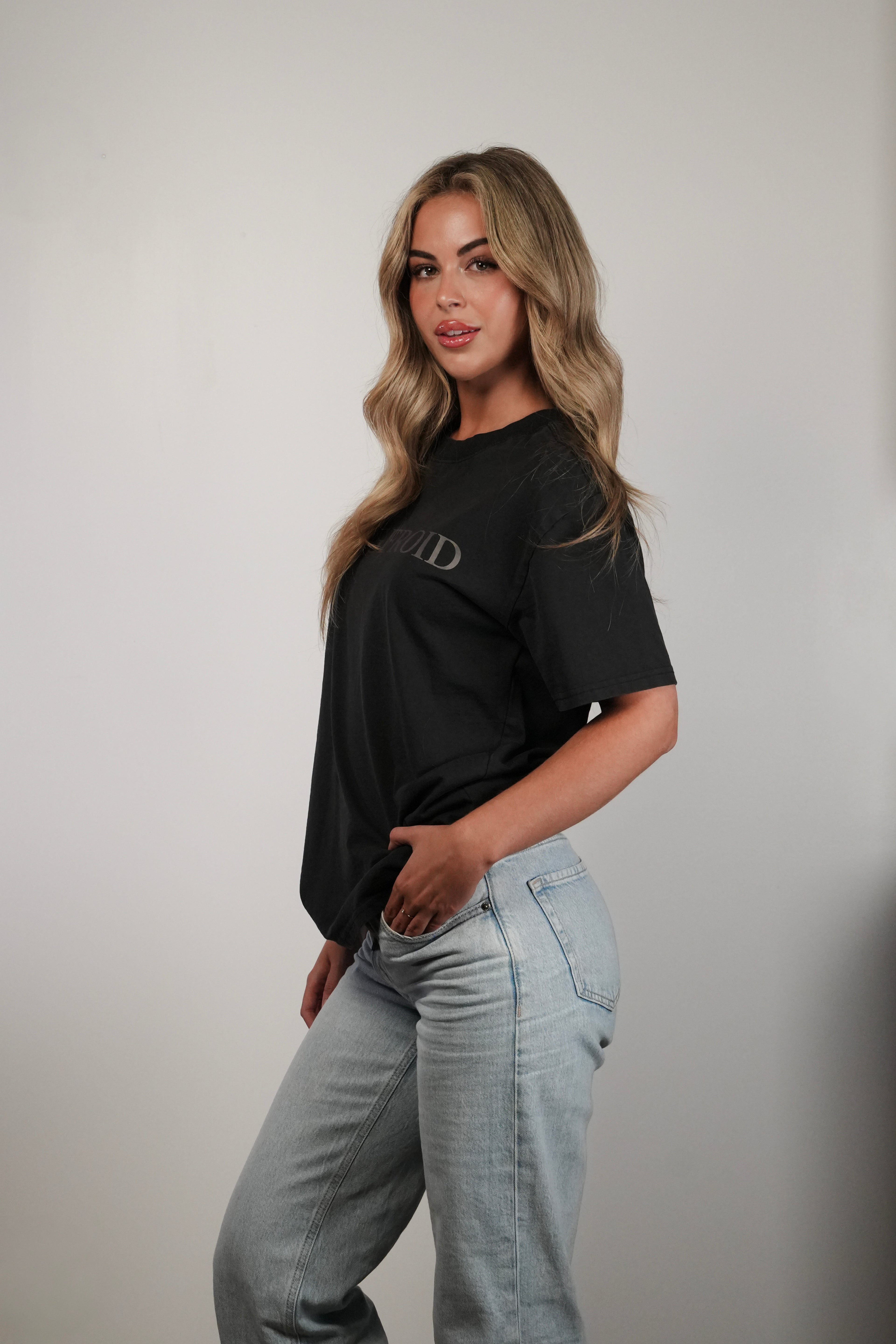 SF Classic | Oversized Tee (Faded Black)